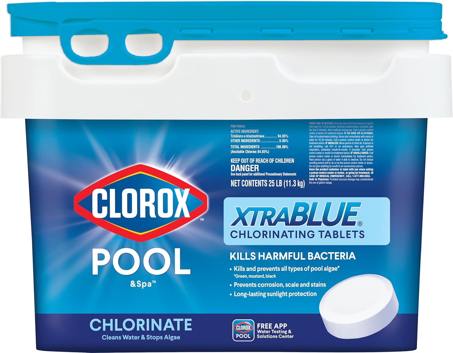 Clorox Pool 3-Inch Chlorinating Tabs (25 lbs)